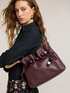 Bucket bag with drawstring and pearls image number 0