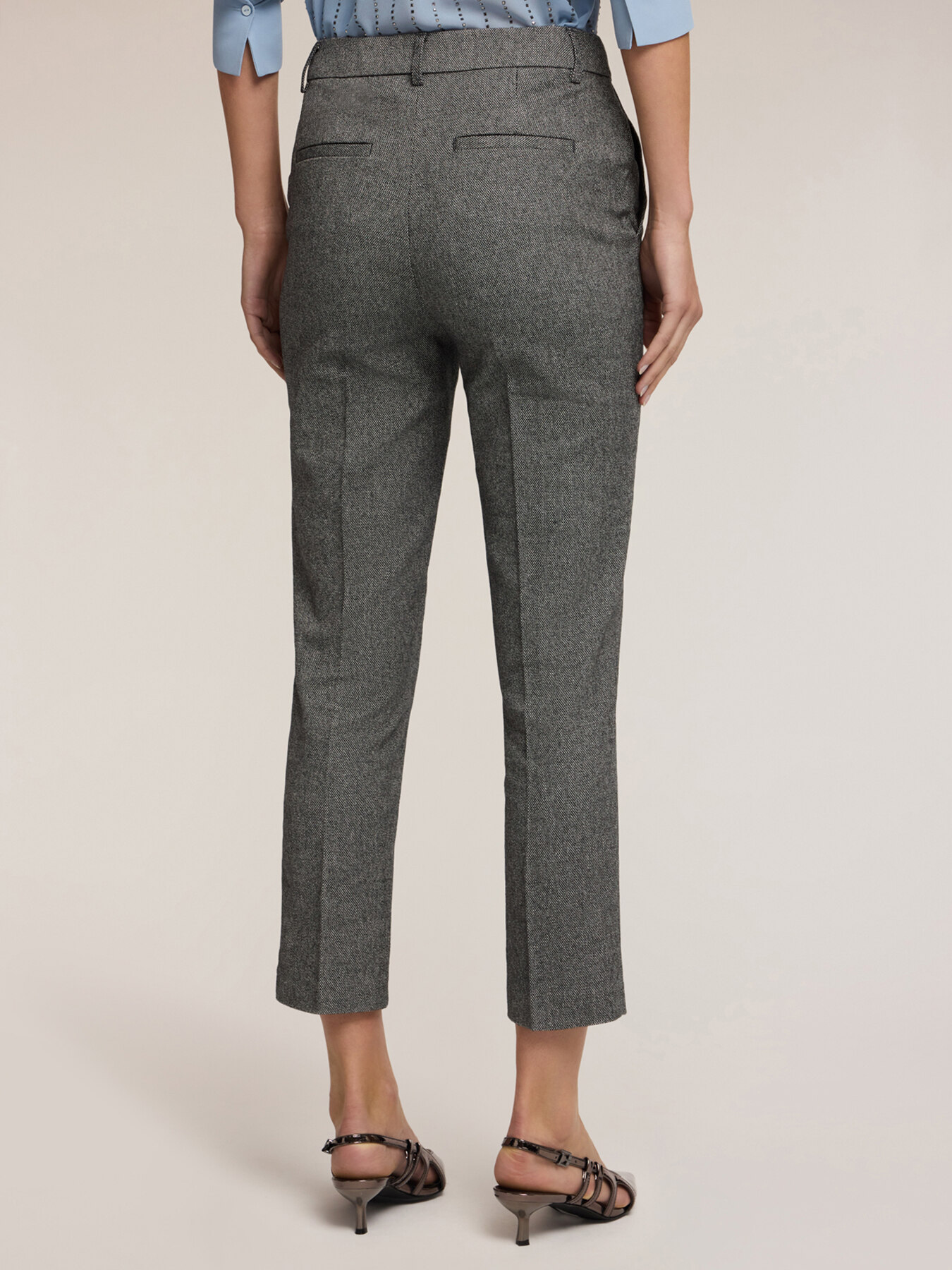 Pantaloni slim in tweed image number 1
