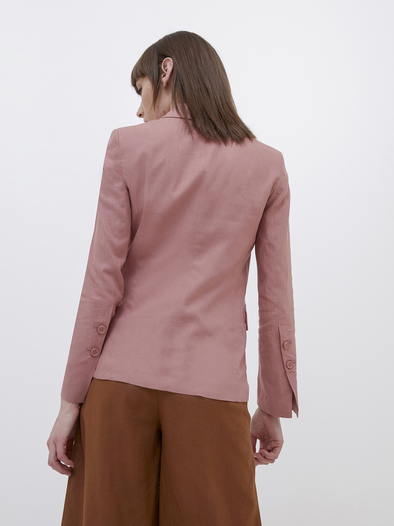Giacca blazer in lino image number 1