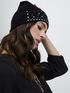 Knit beanie with studs image number 0