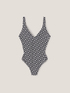 Double Love pattern one-piece swimsuit image number 3