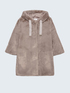 Manteau avec capuche en fausse fourrure image number 3