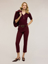 Regular fit cotton viscose blend trousers image number 0