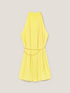 Short halter dress with belt image number 4