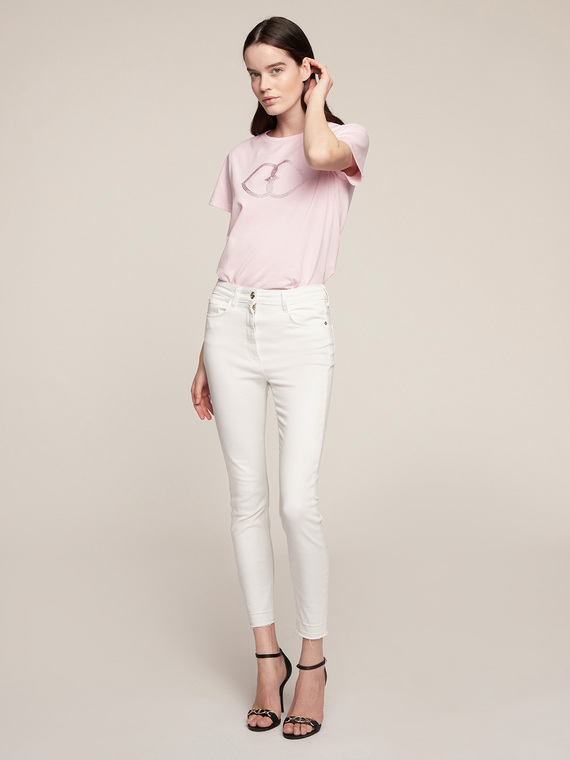 Motivi Pantaloni skinny Gisele in drill Donna