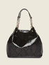 Medium-size snakeskin print faux-leather tote bag image number 2