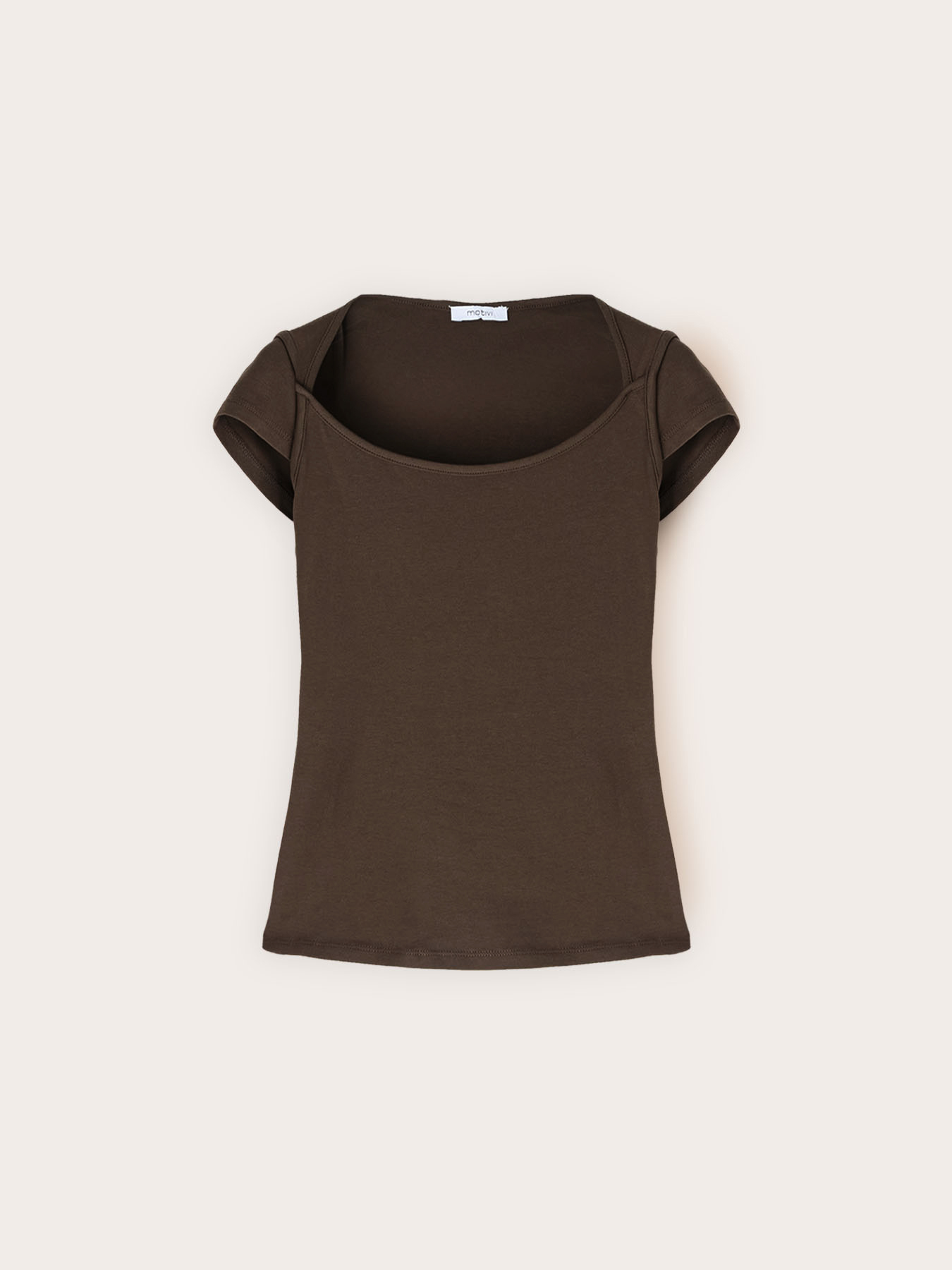 Camiseta con escote barco image number 4