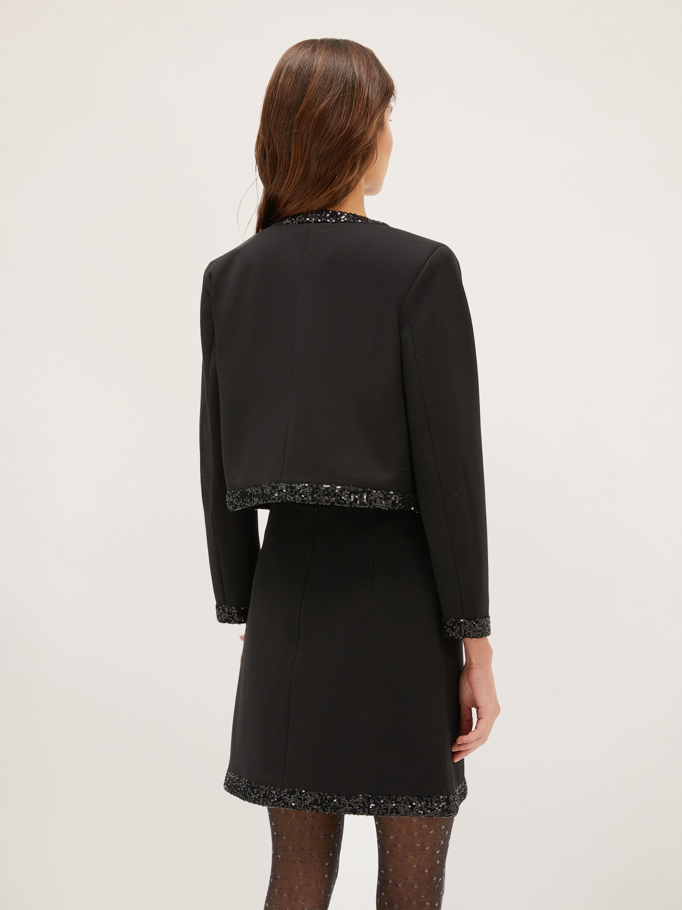 Jacket with sequin trims image number 1