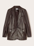 Blazer monopetto in tessuto spalmato image number 4