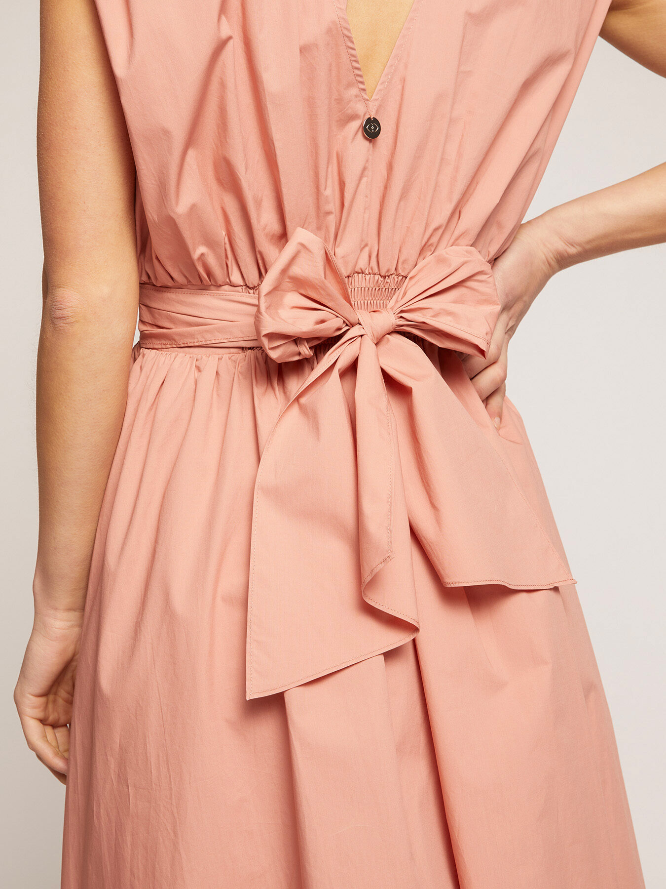 Vestito midi in popeline image number 2