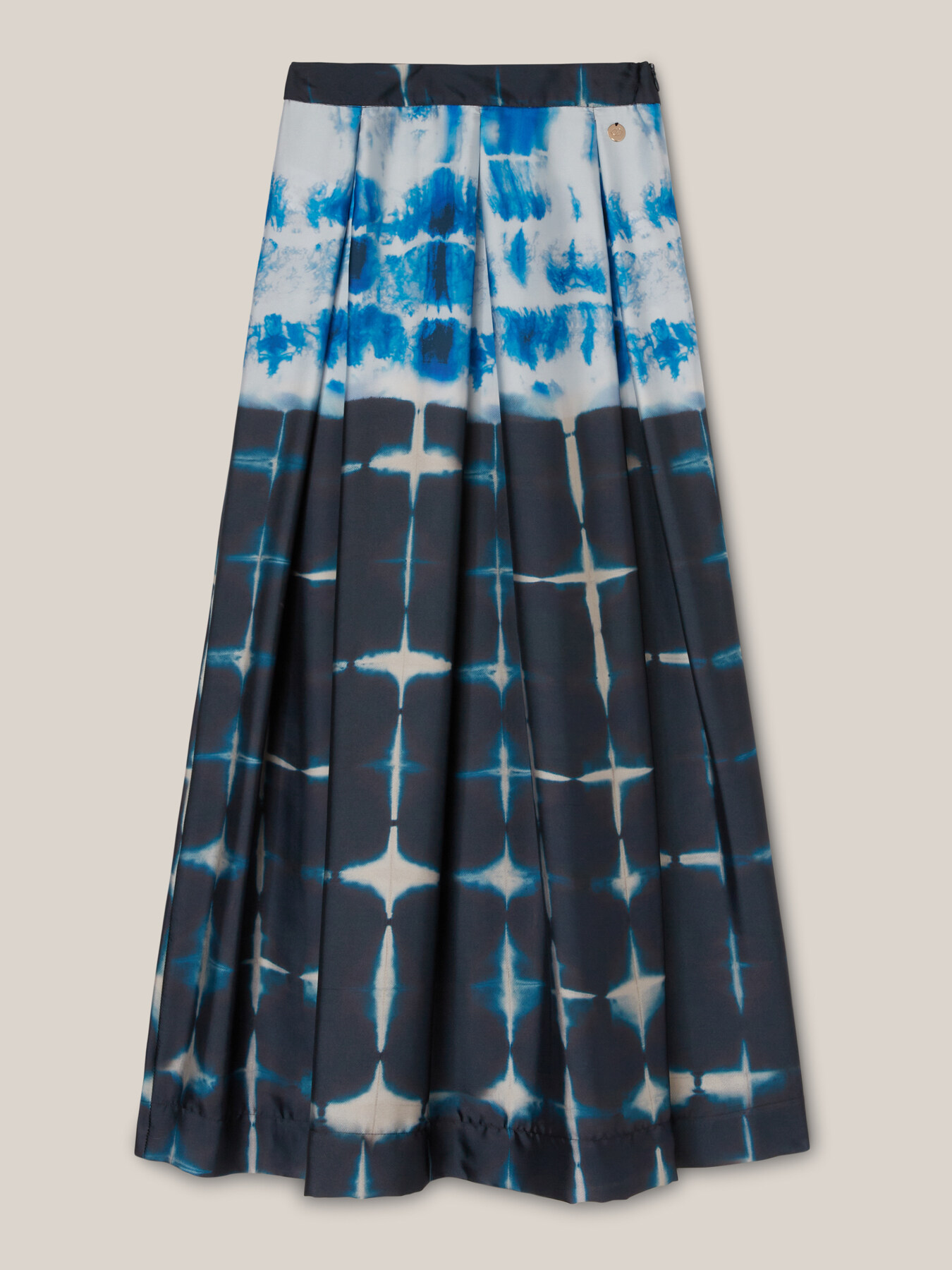 Falda midi con estampado tie dye image number 3