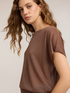 Fine viscose and lurex blend yarn sweater image number 3