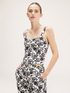 Floral patterned bustier top image number 0