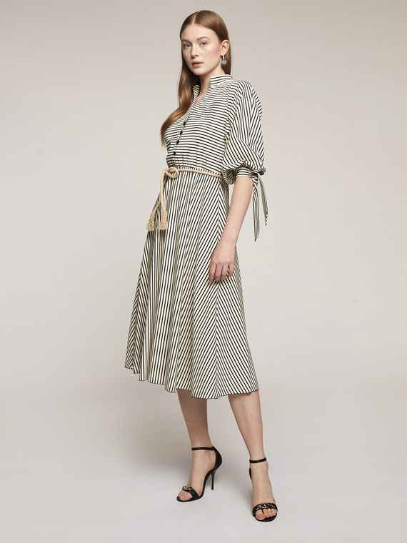 Motivi Vestito in jersey a righe Donna