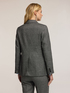 Structured single-breasted jacket in textured fabric image number 1