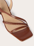 Spool heel sandals with braided straps image number 3