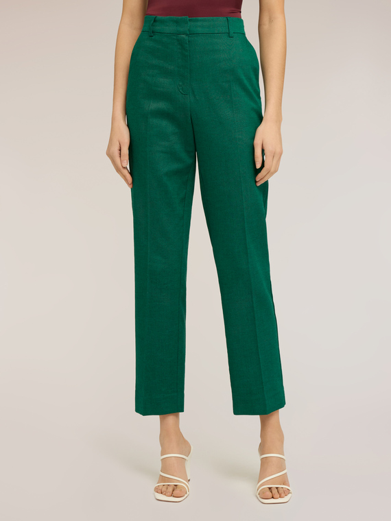 Chino trousers in linen blend