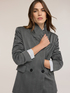 Veste crois&eacute;e en fil teint image number 3