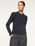 Crew-neck sweater with puff sleeves image number 0