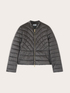 Lightweight short puffer jacket with high neck image number 4