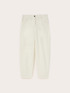 Cropped barrel leg pants in cotton drill image number 4