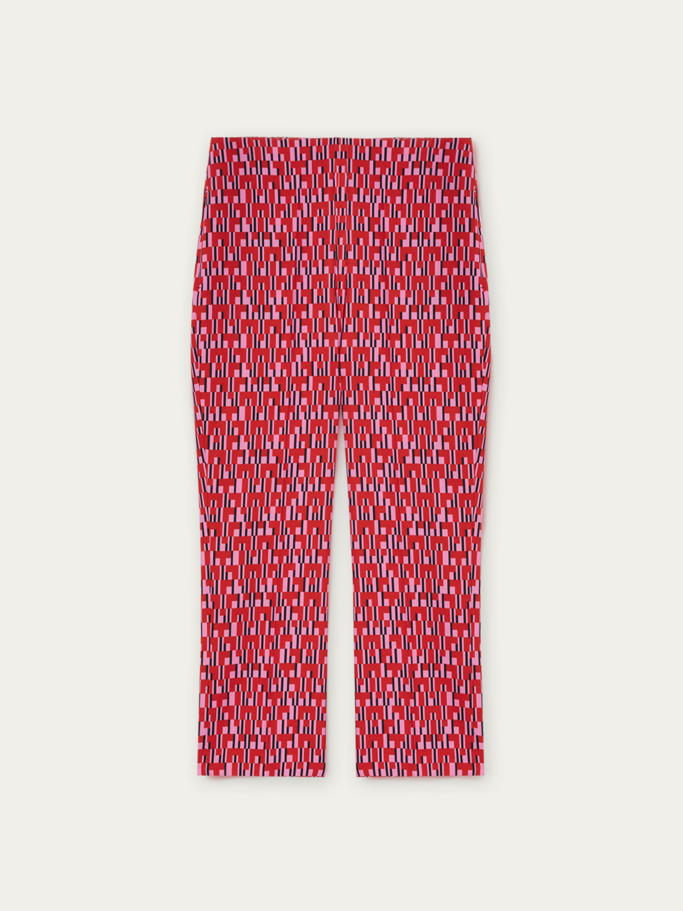 Cropped-Hose mit geometrischem Muster image number 3