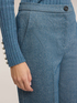 Pantaloni palazzo din fir vopsit image number 3