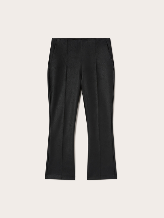 Pantalon kick flare nervur&eacute;