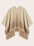 Poncho en jacquard effet estomp&eacute; image number 1