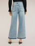 Palazzo jeans with rhinestone embellishments image number 1
