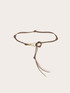 Cord belt with decorative knots image number 1