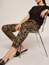 Flowing joggers with ethnic pattern image number 2