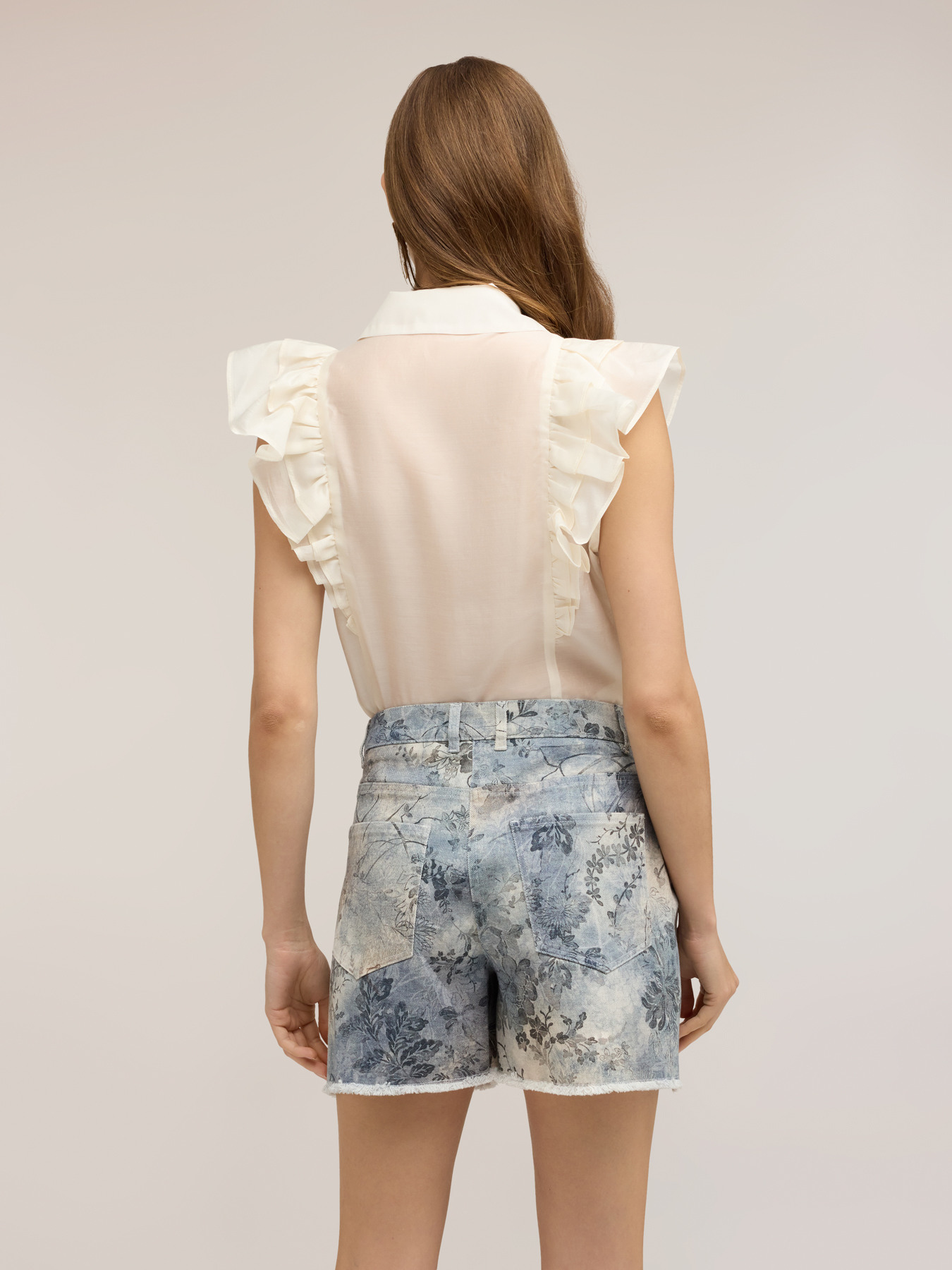 Chemise en mousseline avec volants image number 1