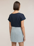 Two-tone cotton blend T-shirt image number 1