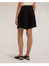 High-waisted linen blend shorts with pleats image number 1