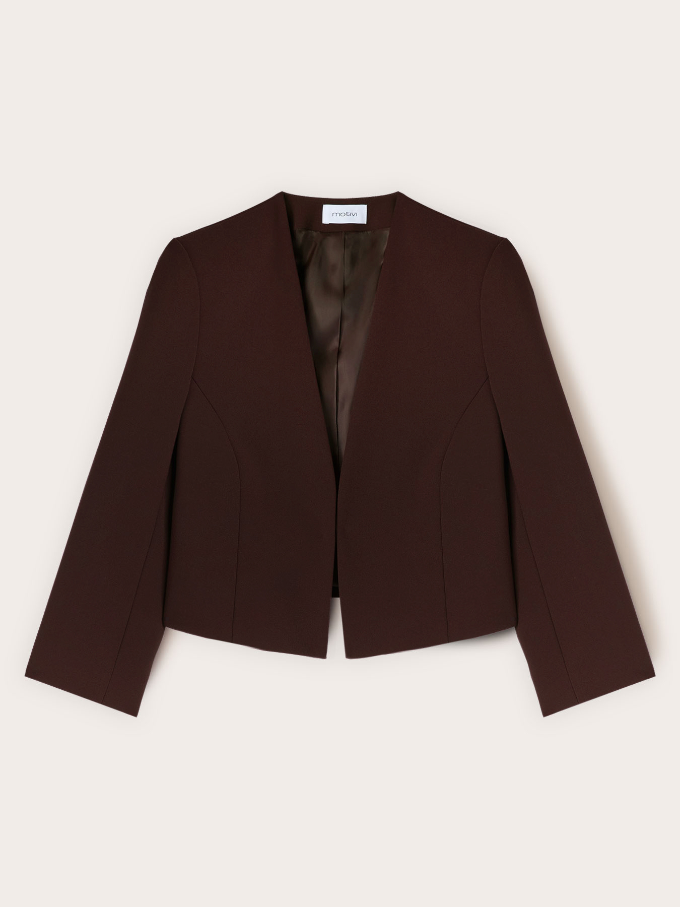Structured jacket in cady crepe image number 4