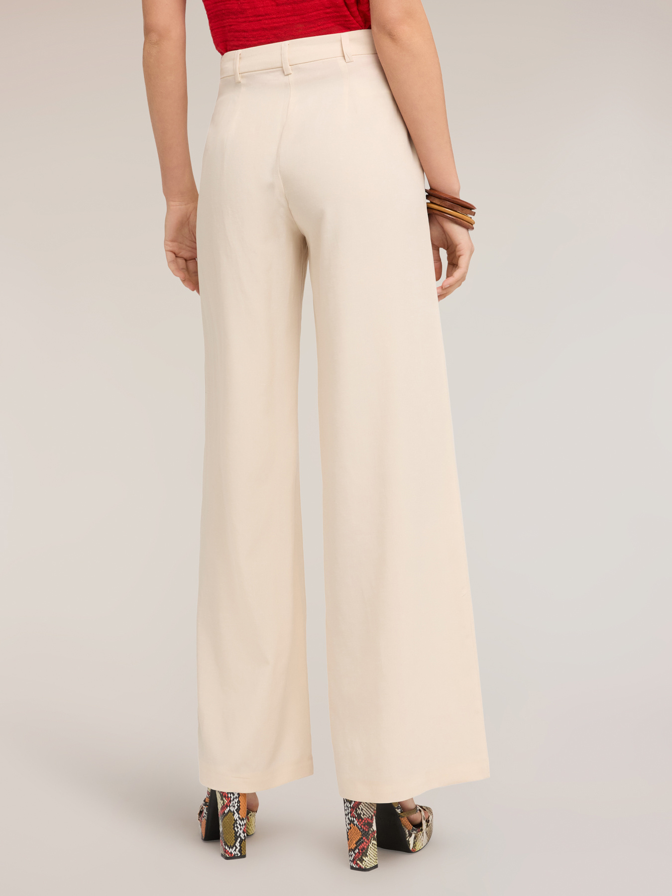 Palazzo-Hose aus Leinenmischung image number 1