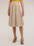 Cotton blend pleated skirt image number 2