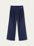 Pinstriped wide-leg trousers image number 3