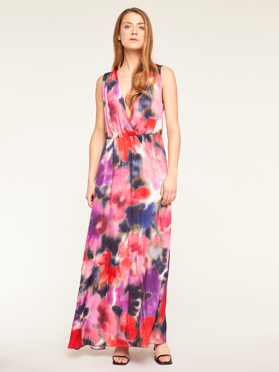 Long floral pattern dress