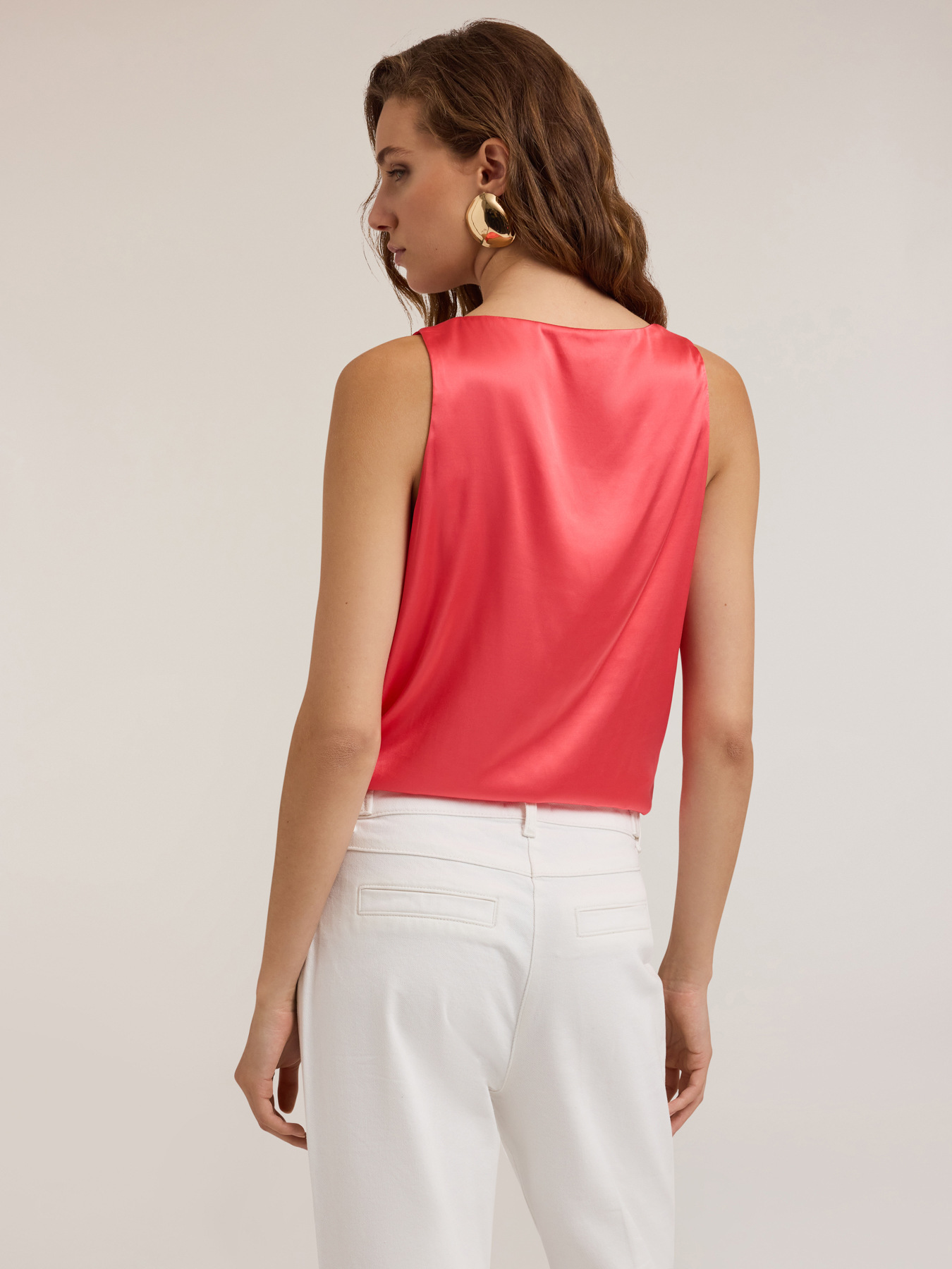 Top a canotta in raso image number 1