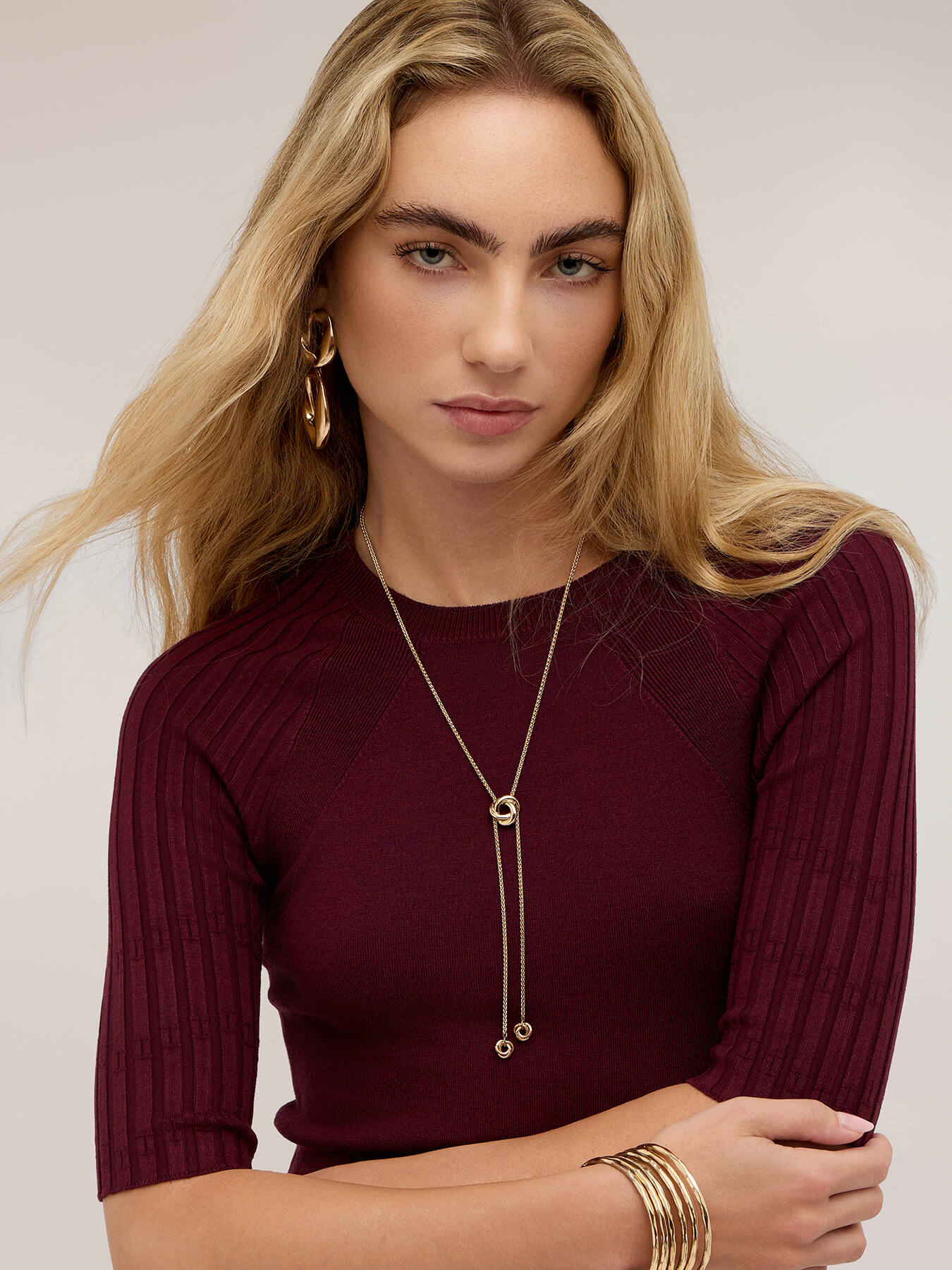 Viscose sweater with ribbed raglan sleeves image number 3