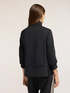 Sweat oversize avec zip et insert en dentelle image number 1