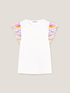 T-shirt with striped patterned flounce sleeves image number 4