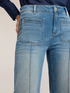 Jeans wide leg con bolsillos patch image number 3