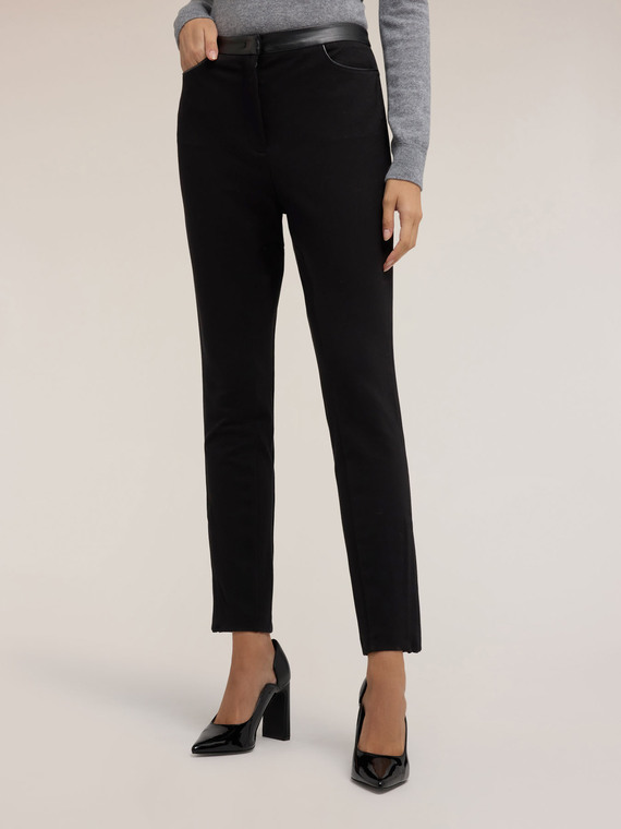 Pantaloni skinny din tricot milano