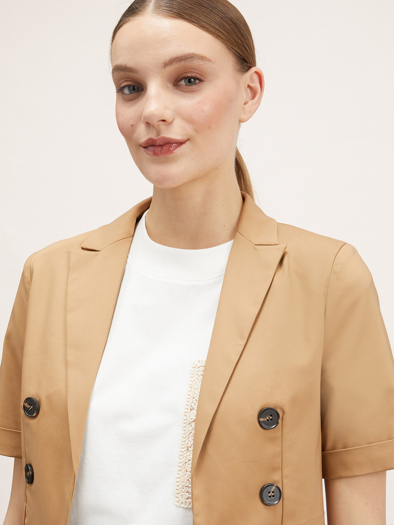 Giacca spencer a maniche corte image number 2