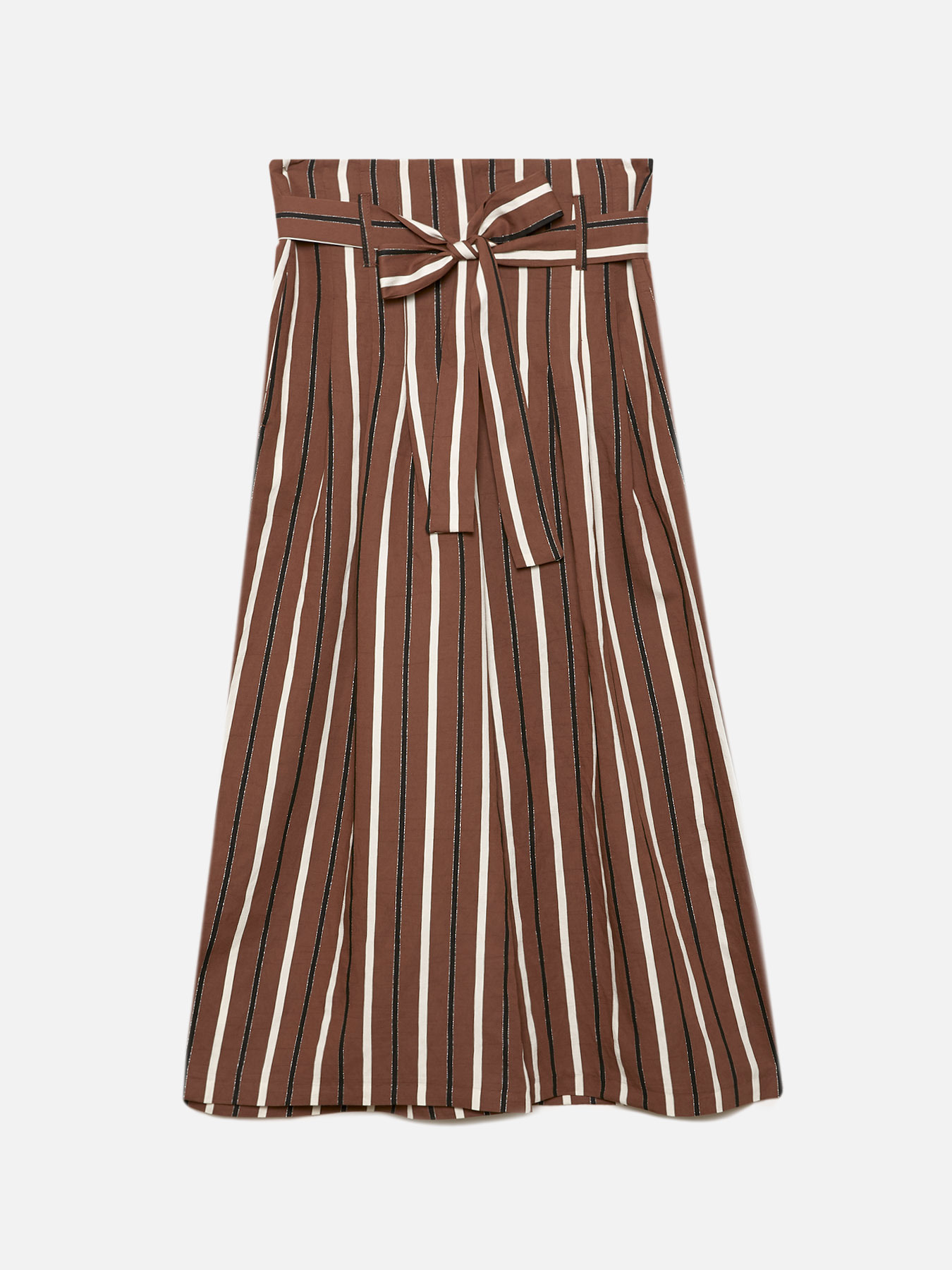 Pantaloni cropped a righe image number 3