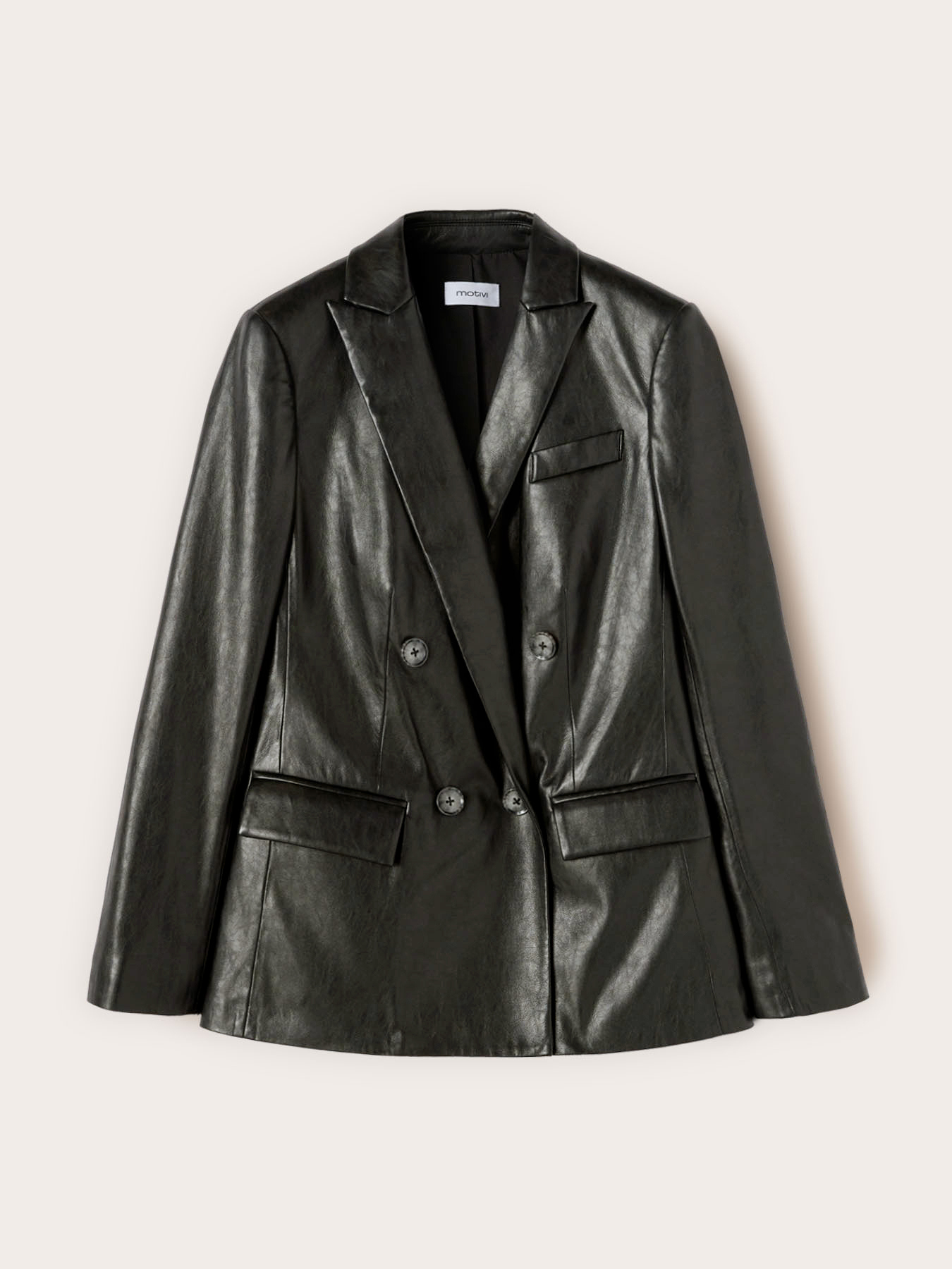 Double-breasted blazer jacket with lapels image number 4