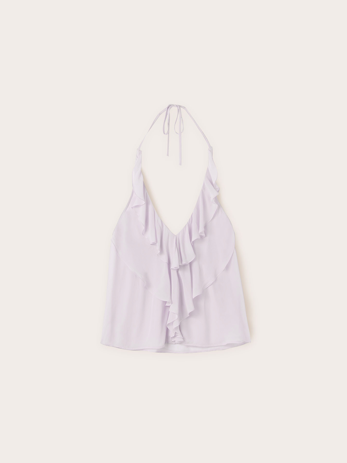 Top in georgette con rouches image number 5